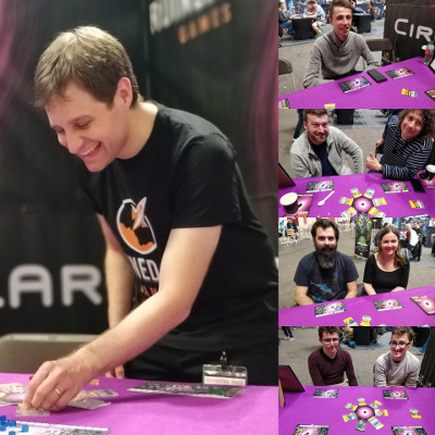 Collage of photos from Tabletop Gaming Live 2019